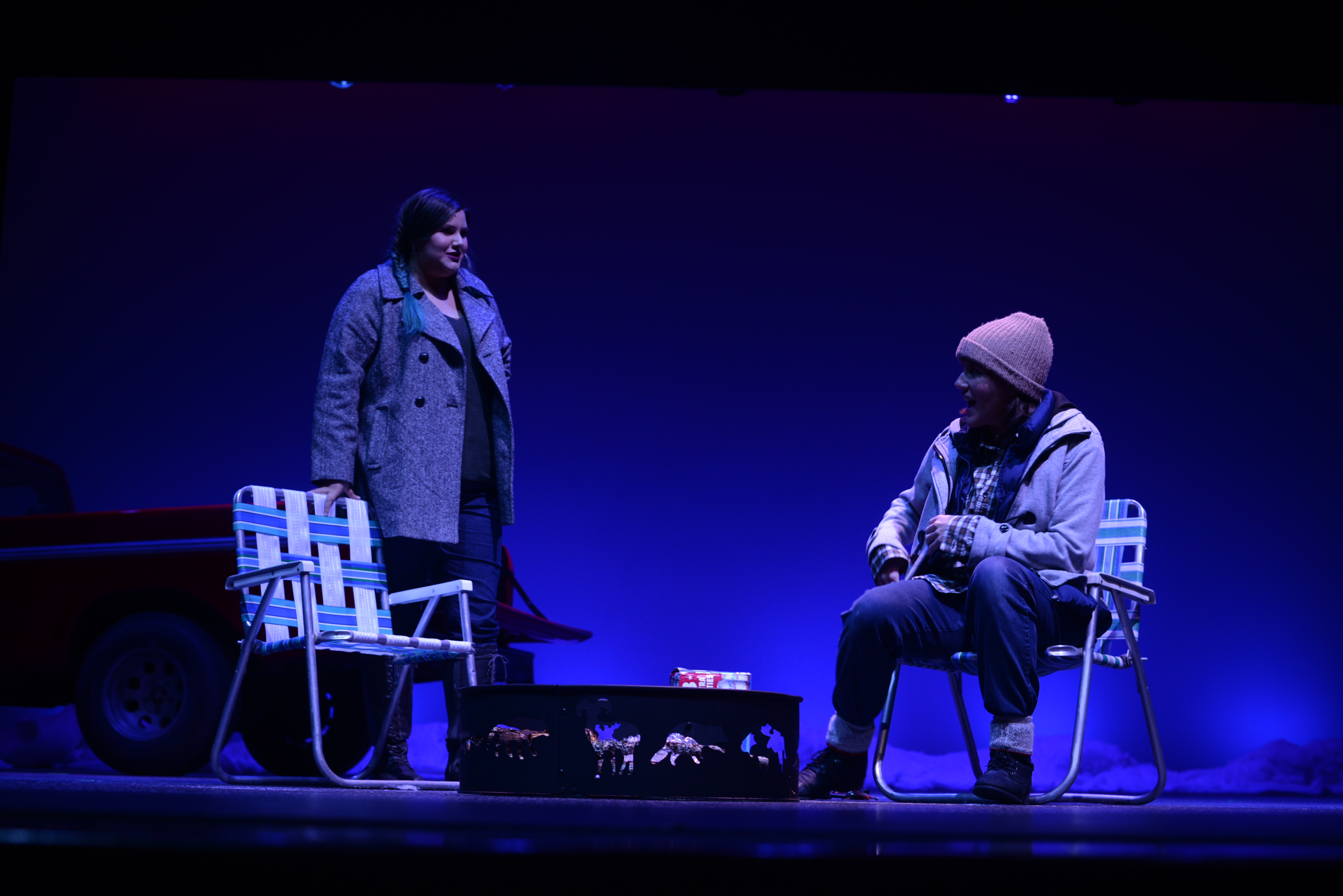 Almost, Maine
Chipola College, Marianna, Florida
Playwright - John Cariani
Director - Charles Sirmon
Scenic/Lighting Design - Constance R Smith
Costume Design - Zac West
Technical Direction - Constance R Smith
Photos - Joseph Daniel Williams