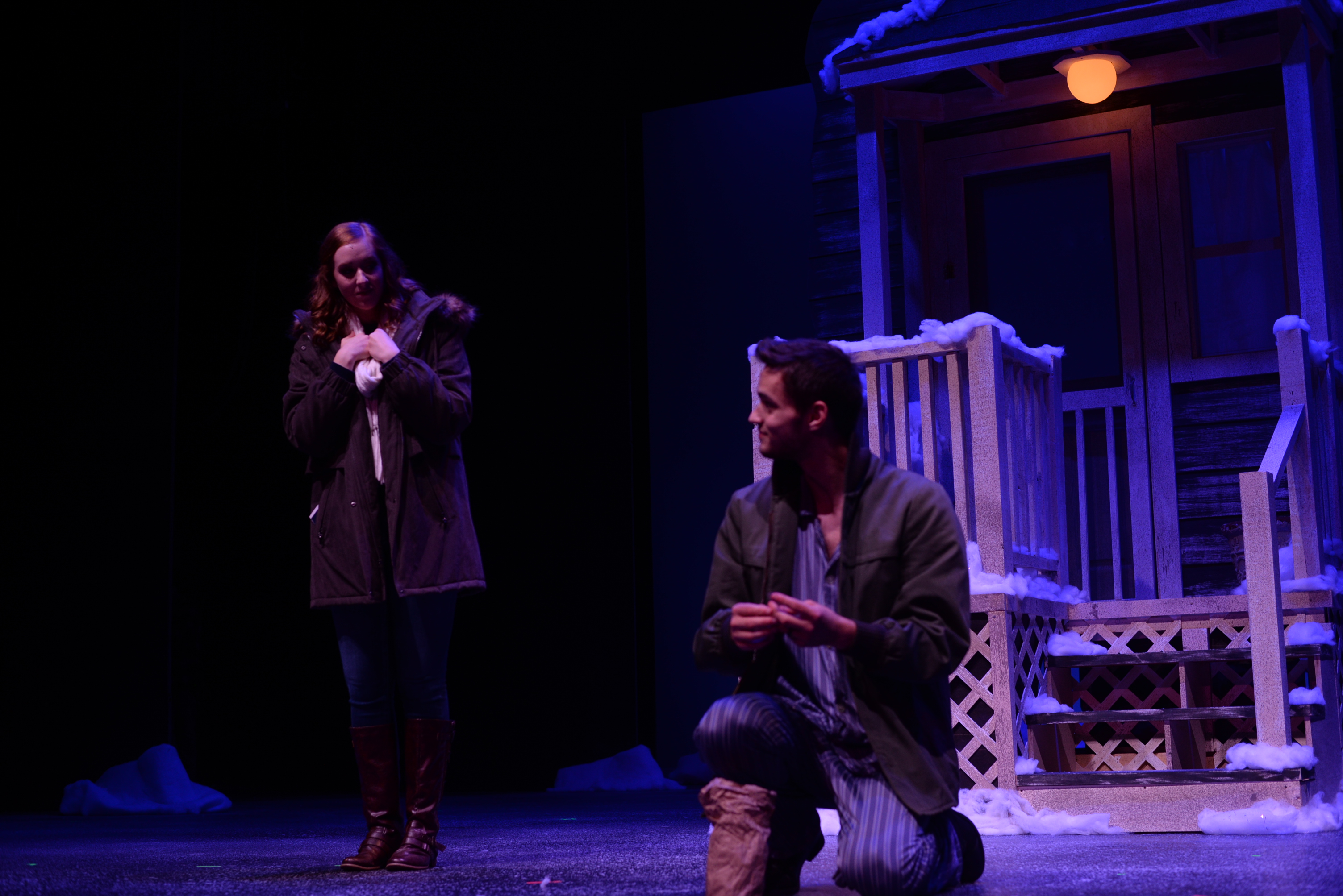 Almost, Maine
Chipola College, Marianna, Florida
Playwright - John Cariani
Director - Charles Sirmon
Scenic/Lighting Design - Constance R Smith
Costume Design - Zac West
Technical Direction - Constance R Smith
Photos - Joseph Daniel Williams