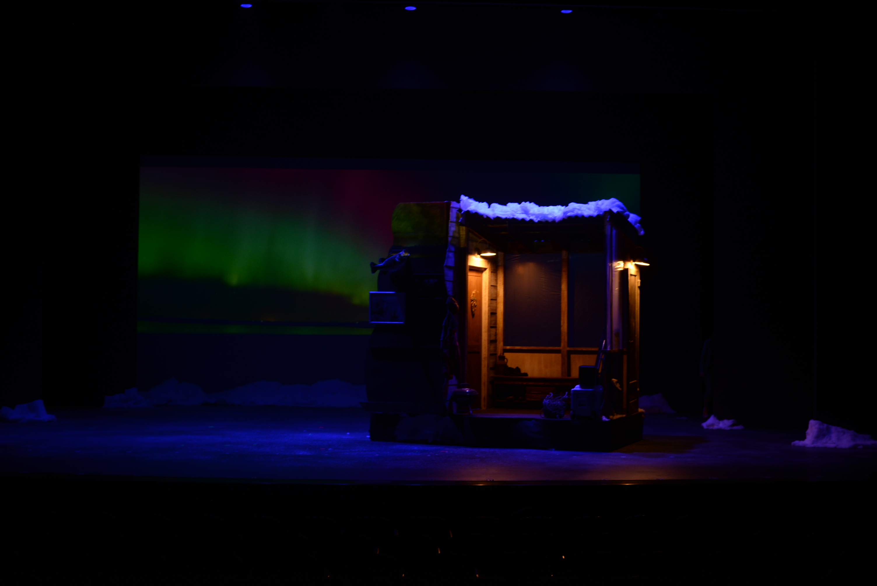 Almost, Maine
Chipola College, Marianna, Florida
Playwright - John Cariani
Director - Charles Sirmon
Scenic/Lighting Design - Constance R Smith
Costume Design - Zac West
Technical Direction - Constance R Smith
Photos - Joseph Daniel Williams