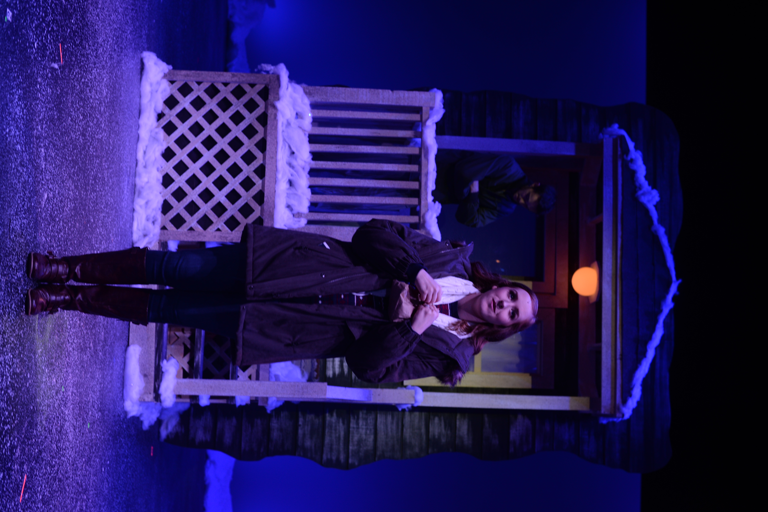 Almost, Maine
Chipola College, Marianna, Florida
Playwright - John Cariani
Director - Charles Sirmon
Scenic/Lighting Design - Constance R Smith
Costume Design - Zac West
Technical Direction - Constance R Smith
Photos - Joseph Daniel Williams
